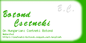 botond csetneki business card